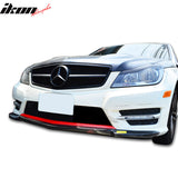 2012-2014 Mercedes Benz W204 Sedan Front Bumper Lip Carbon Fiber