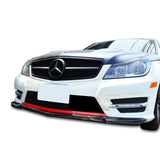 2012-2014 Mercedes Benz W204 Sedan Front Bumper Lip Carbon Fiber