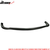 2003-2006 Benz SL Class R230 AMG Style Front Bumper Lip Carbon Fiber