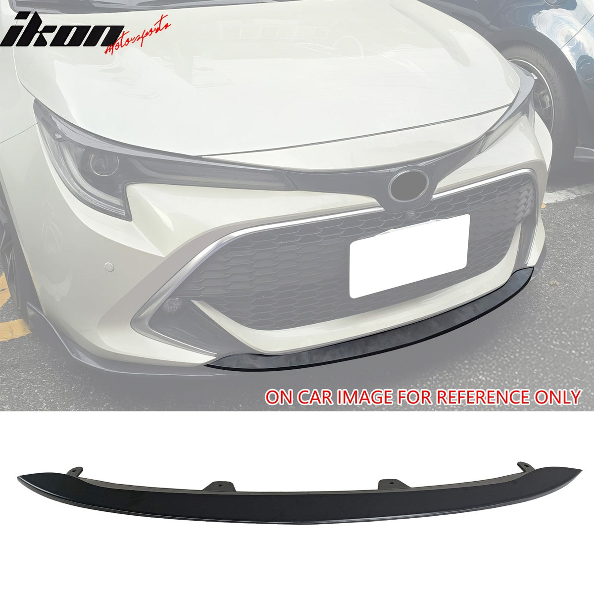 2019-2022 Toyota Corolla E210 Hatchback 5Dr Unpainted Front Bumper Lip