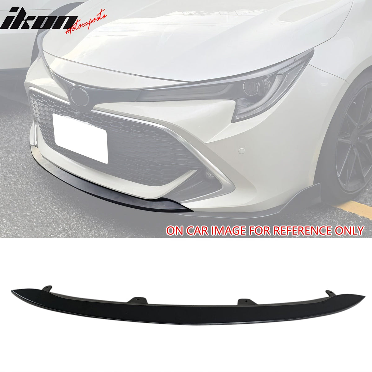 2019-2022 Toyota Corolla E210 Hatchback Matte Black Front Bumper Lip