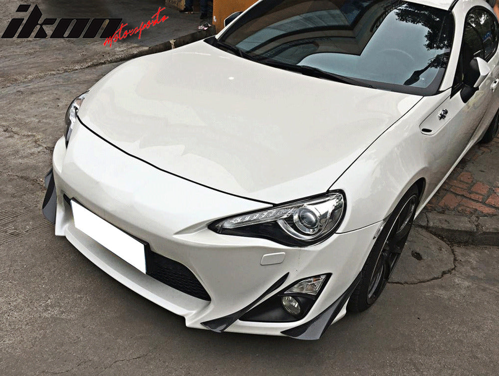 2017-2020 Subaru BRZ Toyota 86 GT86 Front Bumper Canards Carbon Fiber