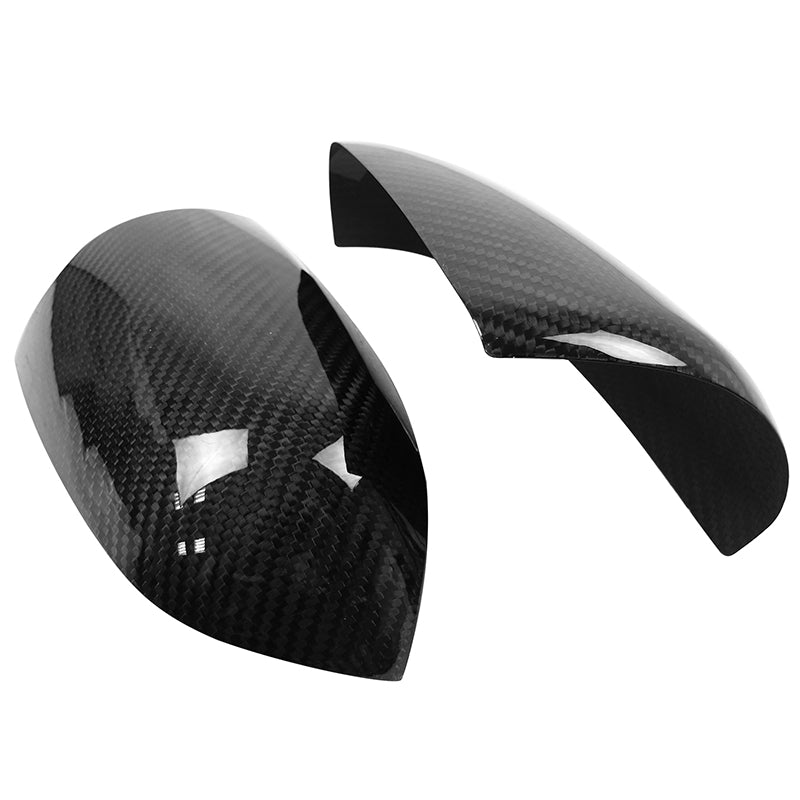 2005-2008 Audi A4 A6 Rear View Mirror Cover Carbon Fiber OEM Style 2PC