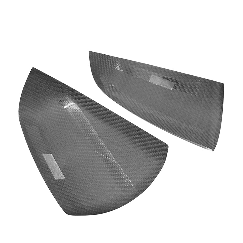 2005-2008 Audi A4 A6 Rear View Mirror Cover Carbon Fiber OEM Style 2PC