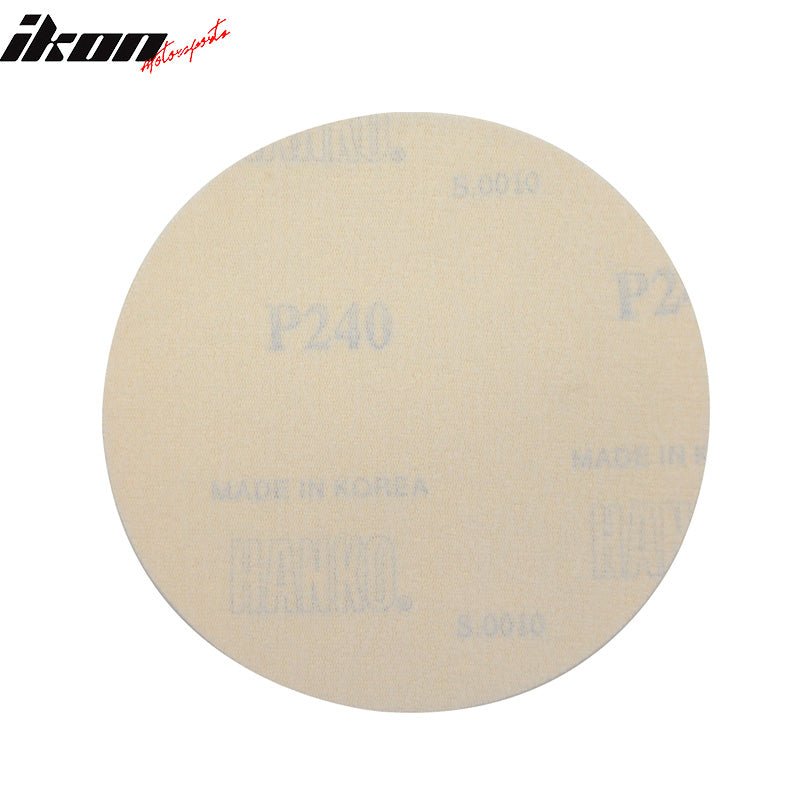 10PCS Disc 240 Grit 5 PSA Auto Sanding Paper Sheets Sandpaper Velcro
