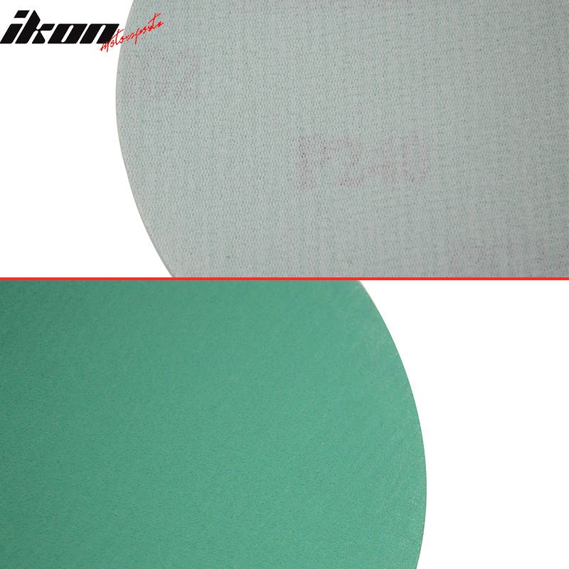 10PCS Disc 240 Grit 5 PSA Green Auto Sanding Paper Sheets Sand Velcro