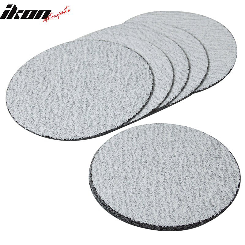 10PC 5in 127mm 60 Grit Auto Sanding Disc Sandpaper Sheets Sand Paper