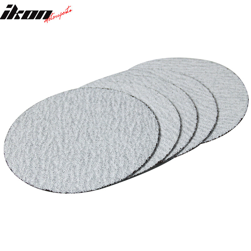 50PC 5in 127mm 60 Grit Auto Sanding Disc Sandpaper Sheets Sand Paper