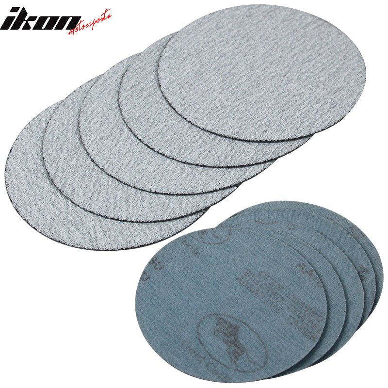 10PC 5in 127mm 80 Grit Auto Sanding Disc Sandpaper Sheets Sand Paper