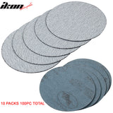 100PC 5in 127mm 80 Grit Auto Sanding Disc Sandpaper Sheets Sand Paper