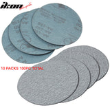 100PC 5in 127mm 150 Grit Auto Sanding Disc Sandpaper Sheets Sand Paper