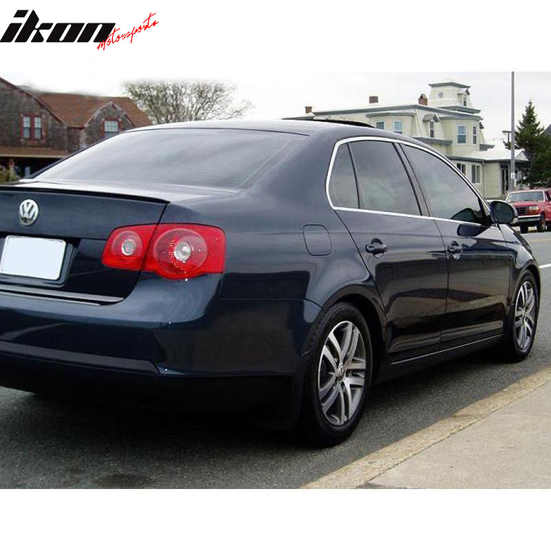 Fits 05-10 VW Jetta MK5 PV Trunk Spoiler UnBlack PU Flexible