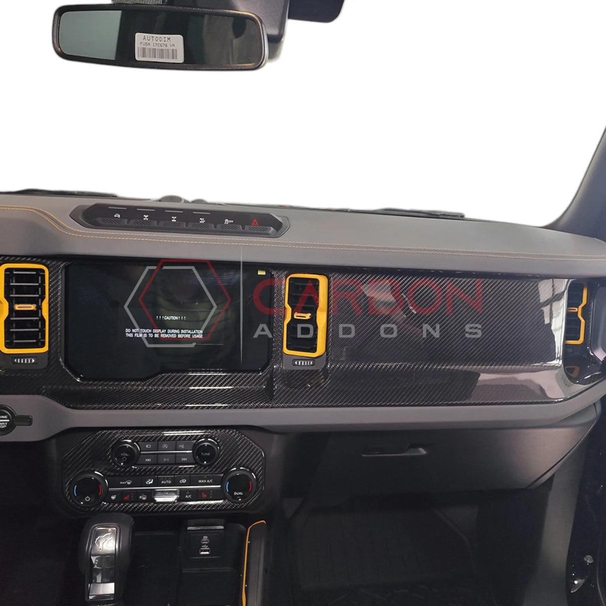 2021+ Bronco Real Carbon Fiber Dashboard Cover