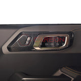 2021+ Bronco Real Carbon Fiber Interior Door Handle Trim Covers