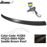 2009-2014 Audi A4 Quattro B8 Sedan 4Door Painted ABS Rear Roof Spoiler