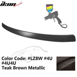 2009-2014 Audi A4 Quattro B8 Sedan 4Door Painted ABS Rear Roof Spoiler