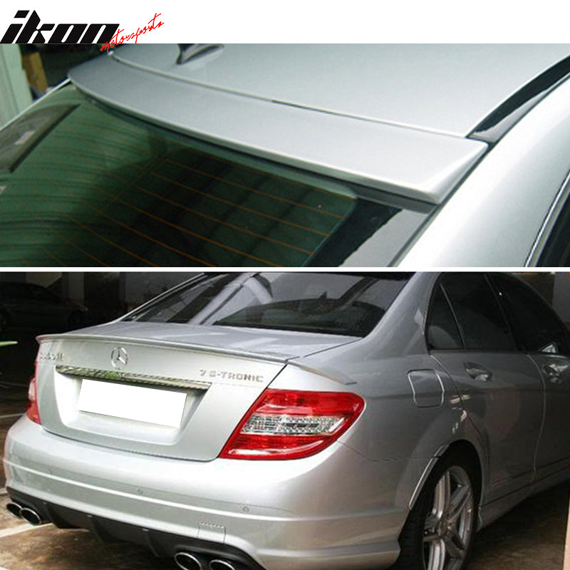Fits 08-14 W204 B Type Trunk & Roof Wing #775 Iridium Silver Metallic