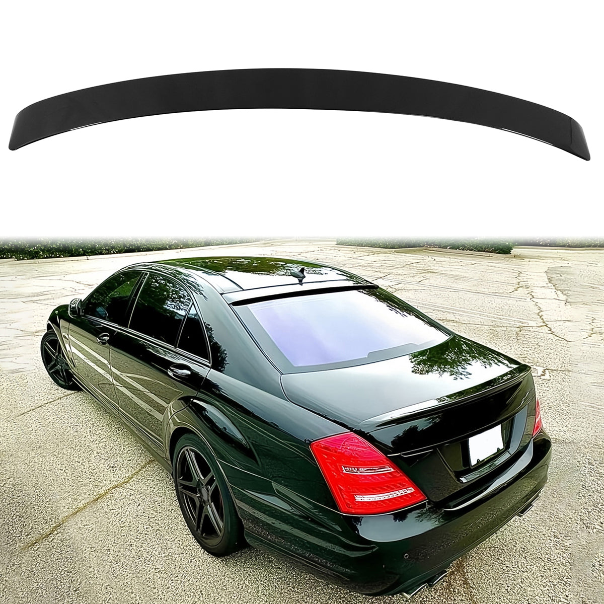 Roof Spoiler for Mercedes Benz S Class W221 4D 2007-2013 RL Style ABS