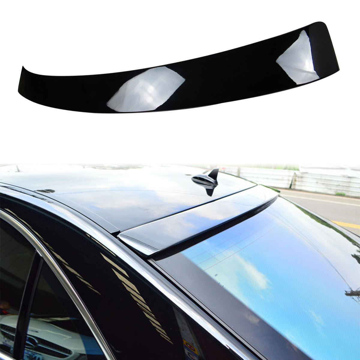 Roof Spoiler for Mercedes Benz S Class W221 4D 2007-2013 RL Style ABS