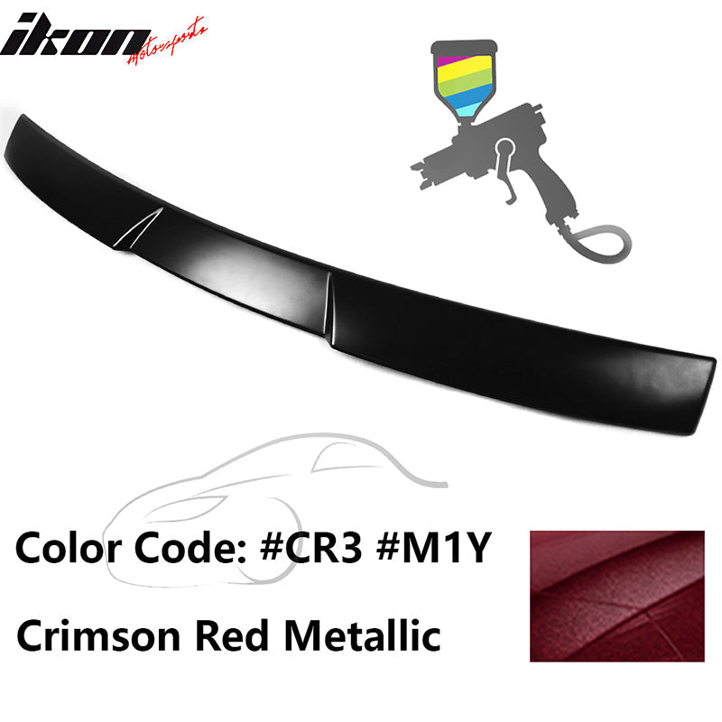 2015-2021 Subaru WRX V Style Crimson Red Metallic Roof Spoiler ABS