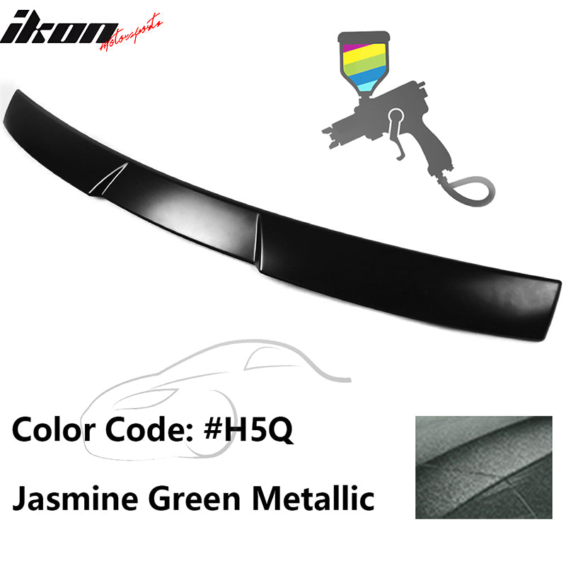 2015-2021 Subaru WRX V Style Jasmine Green Metallic Roof Spoiler ABS