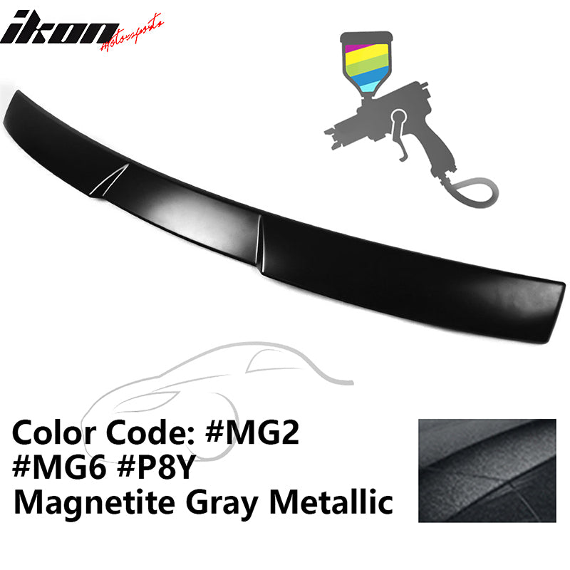 2015-2021 Subaru WRX V Style Magnetite Gray Metallic Roof Spoiler ABS