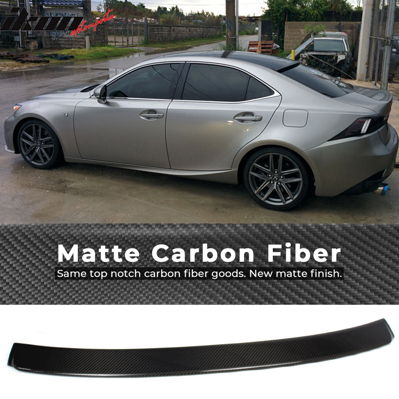 2014-2020 Lexus IS250 IS350 IKON Style Roof Spoiler Carbon Fiber