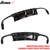2012-2014 Benz C-Class W204 LCI Rear Lip Diffuser Carbon Fiber