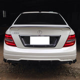 2012-2014 Benz C-Class W204 LCI Rear Lip Diffuser Carbon Fiber
