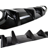 2012-2014 Benz C-Class W204 LCI Rear Lip Diffuser Carbon Fiber