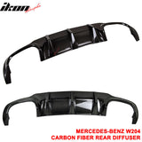 2012-2014 Benz C-Class W204 LCI Rear Lip Diffuser Carbon Fiber