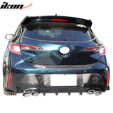 2019-2022 Toyota Corolla 5DR Rear Lip Diffuser Aprons Muffler Tip ABS