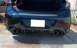 2019-2022 Toyota Corolla 5DR Rear Lip Diffuser Aprons Muffler Tip ABS