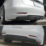 2017-2023 Tesla Model 3 V Style Rear Bumper Diffuser Carbon Fiber CF