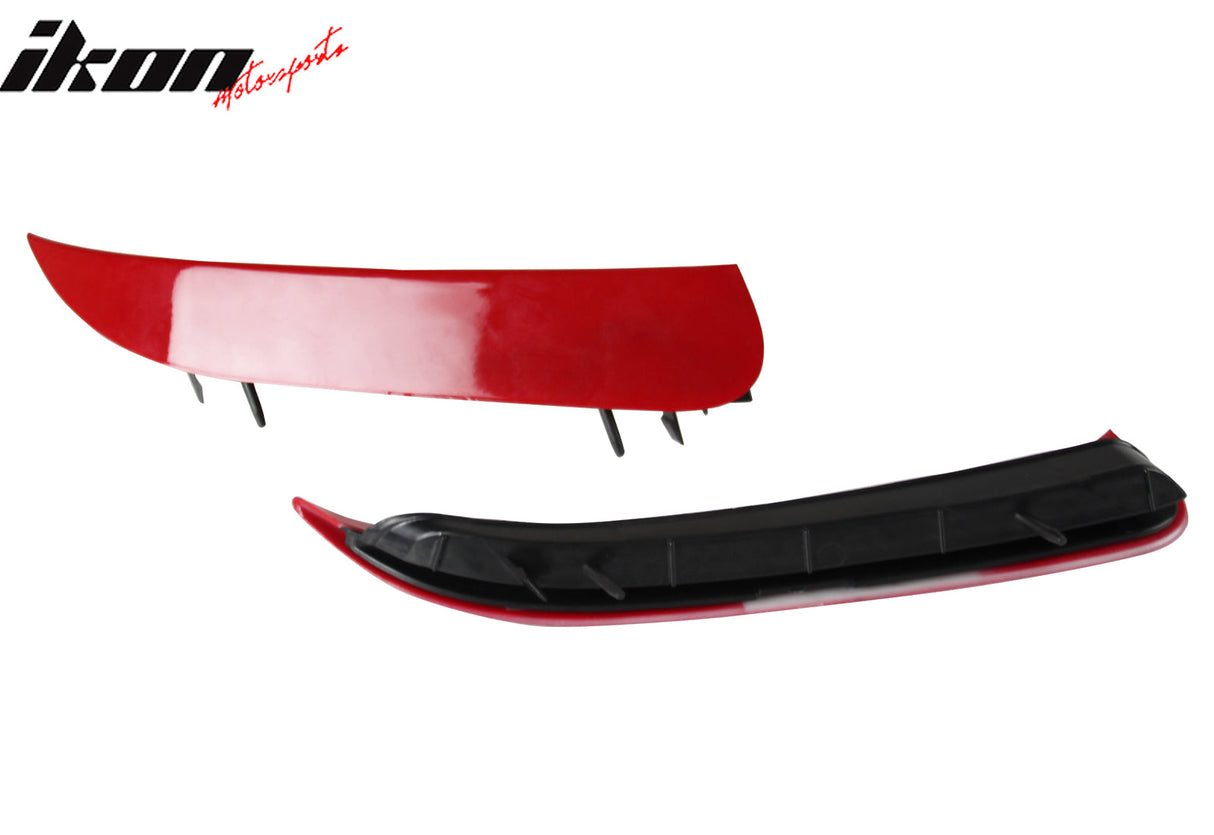 2014-2019 Benz W117 C117 CLA-Class Painted #Red Rear Side Vent Canards