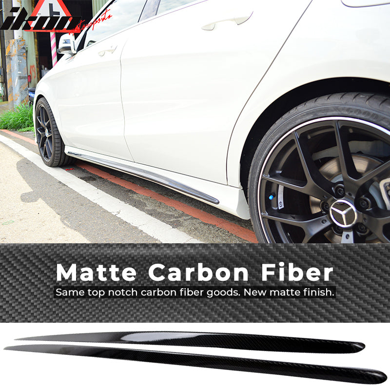 2014-2018 Benz CLA-Class C117 Carbon Fiber CF Side Skirts Cover