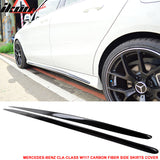 2014-2018 Benz CLA-Class C117 Carbon Fiber CF Side Skirts Cover