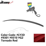 2009-2014 Audi A4 Quattro B8 4Door Painted ABS Trunk Spoiler Wing