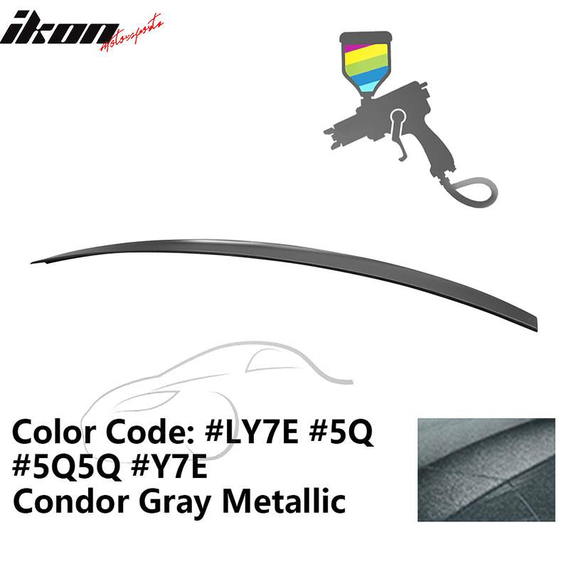 2009-2014 Audi A4 Quattro B8 4Door Painted ABS Trunk Spoiler Wing