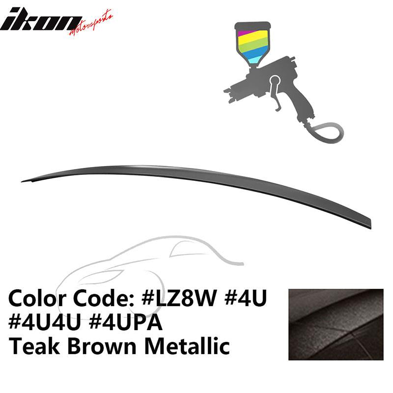 2009-2014 Audi A4 Quattro B8 4Door Painted ABS Trunk Spoiler Wing