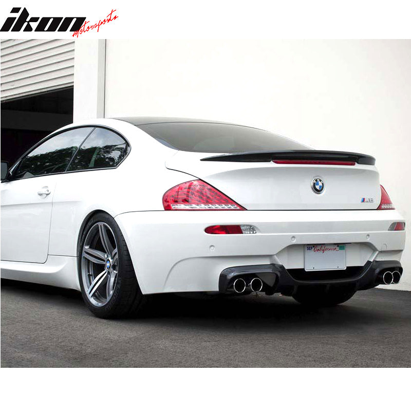 2004-2008 BMW 6 Series E63 Coupe V Style Carbon Fiber Trunk Spoiler