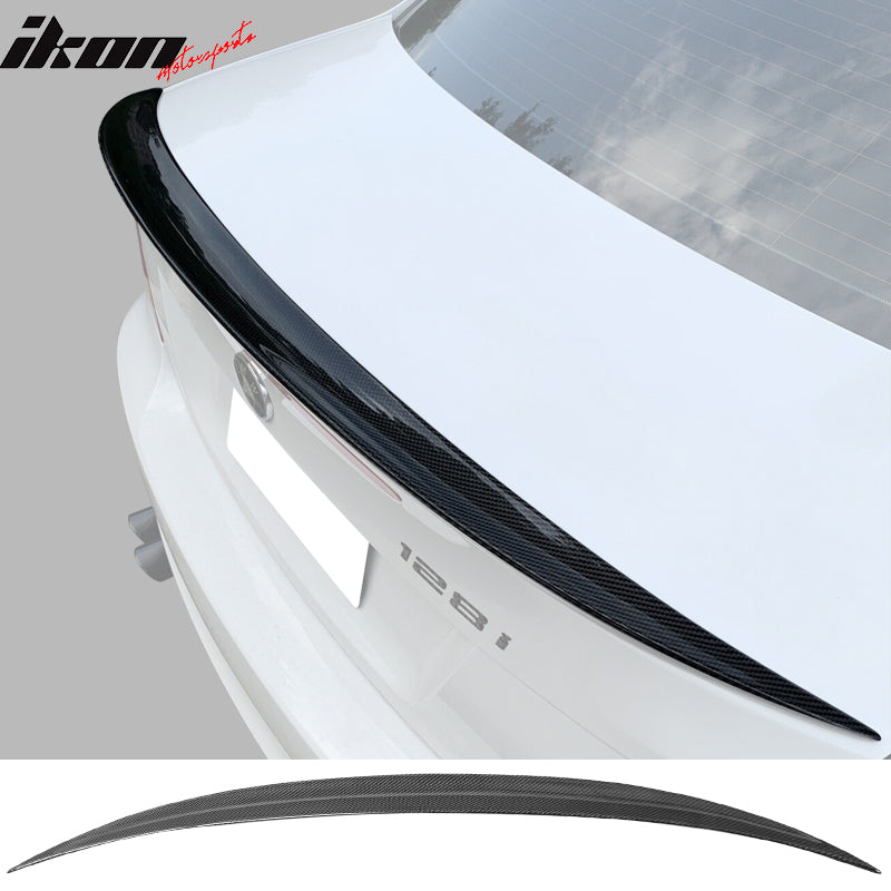 2007-2013 BMW 1 Series E82 Coupe P Style Carbon Fiber CF Trunk Spoiler