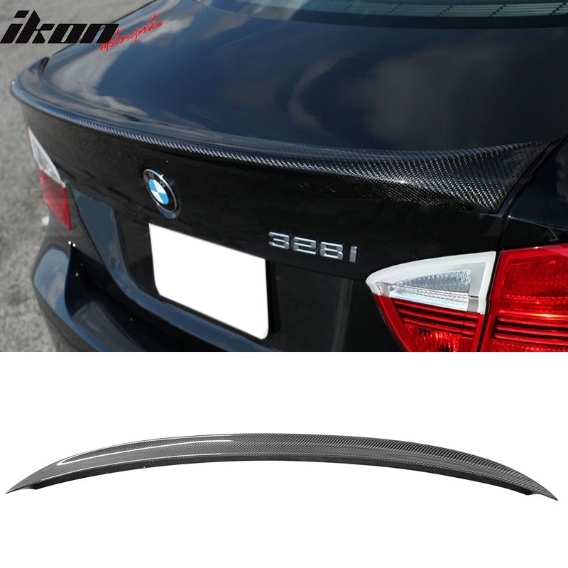 2006-2011 BMW 3 Series E90 Sedan M3 Style Carbon Fiber Trunk Spoiler