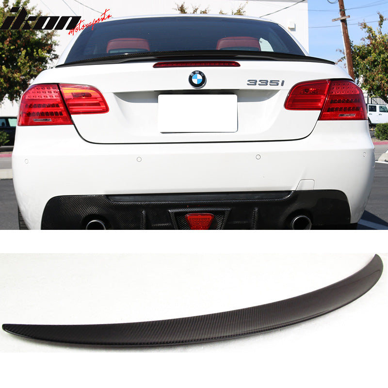 2007-2013 BMW E93 3 Series Convertible P Style Carbon CF Trunk Spoiler