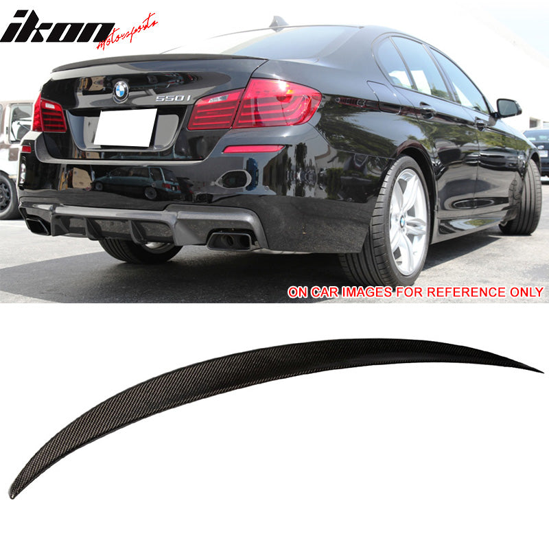 2011-2016 BMW 5 Series F10 Sedan P Style Carbon Fiber CF Trunk Spoiler