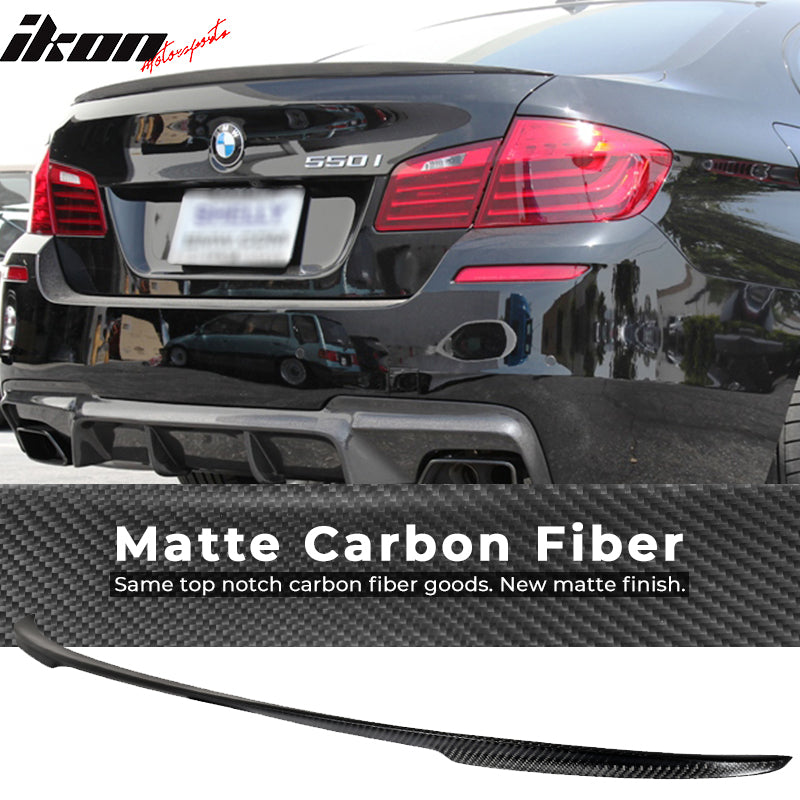 2011-2016 BMW 5-Series F10 4Door P Style Carbon Fiber Trunk Spoiler