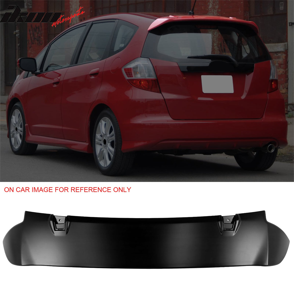 2009-2013 Honda Fit USDM JDM Jazz 3D Unpainted Trunk Spoiler ABS