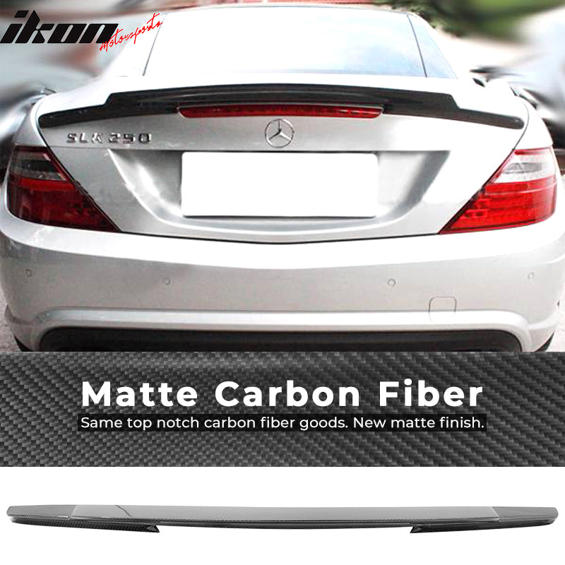 2011-2016 Benz SLK R172 Convertible V Style Carbon Fiber Trunk Spoiler