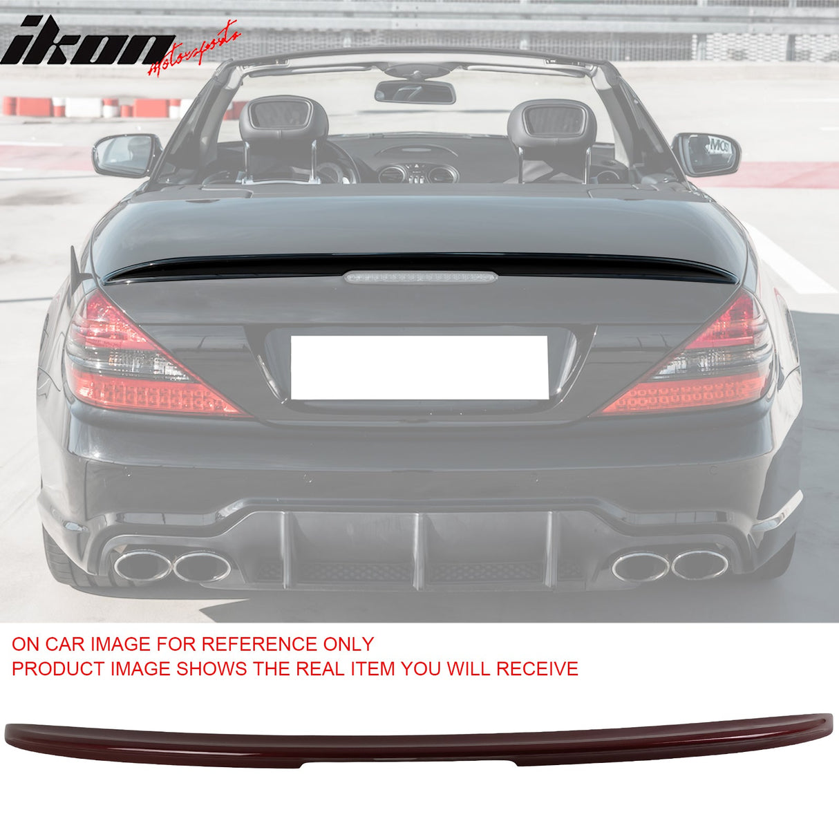 2003-2011 Mercedes Benz SL-Class R230 Rear Trunk Spoiler ABS