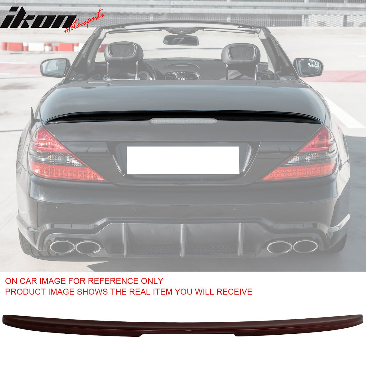 2003-2011 Mercedes Benz SL-Class R230 Rear Trunk Spoiler ABS